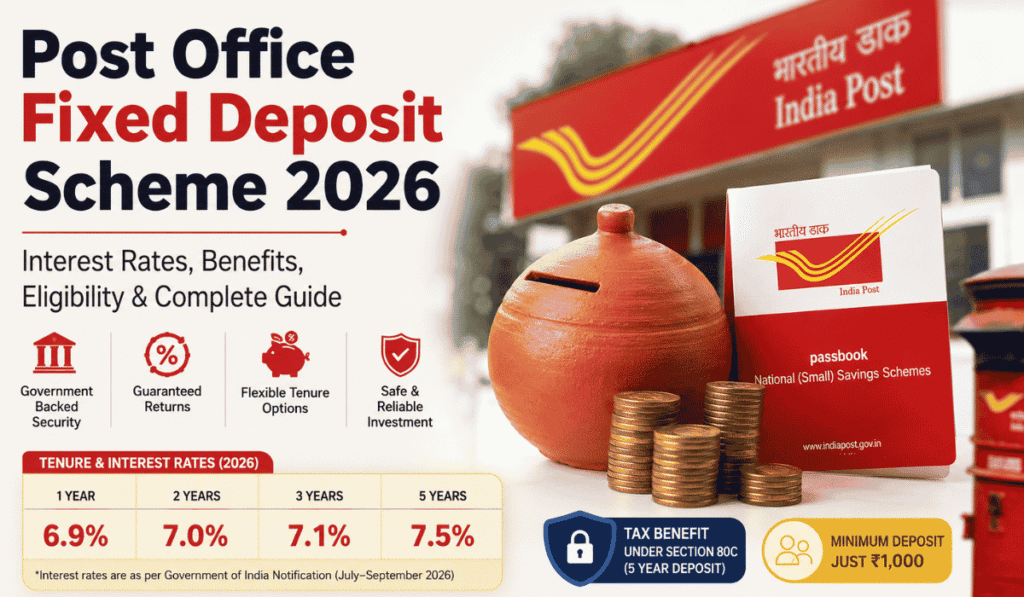 Post Office Fixed Deposit Scheme 2026: Interest Rates and Benefits