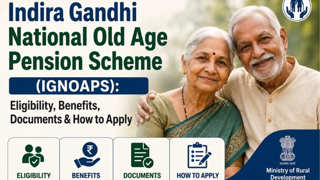 Indira Gandhi National Old Age Pension Scheme (IGNOAPS): Eligibility, Benefits, Documents & How to Apply